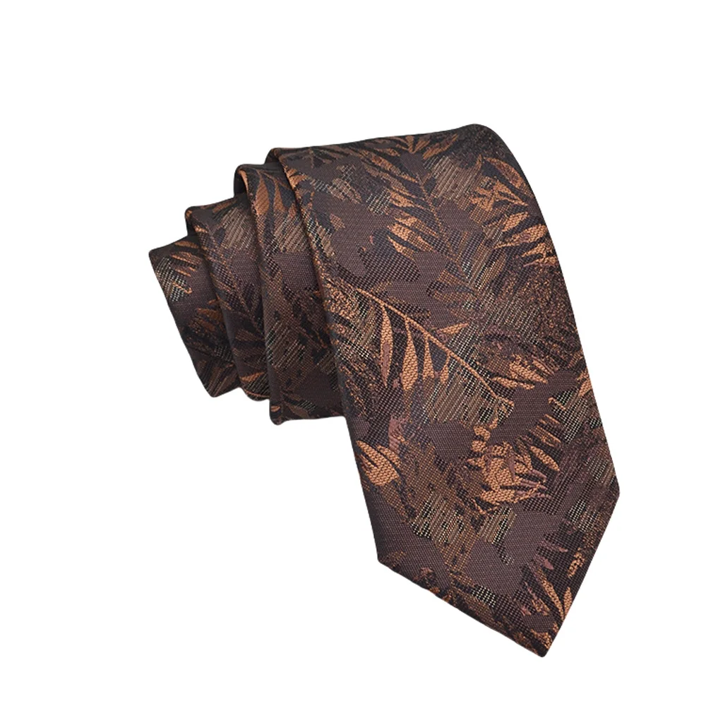 Mens Jacquard Tie - Floral Dot Necktie for Weddings  Daily Wear