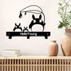 1pc Cute Totoro baby keychain wall-mounted coat rack keychain key hanger towel rack One Piece Cute Totoro Baby 1