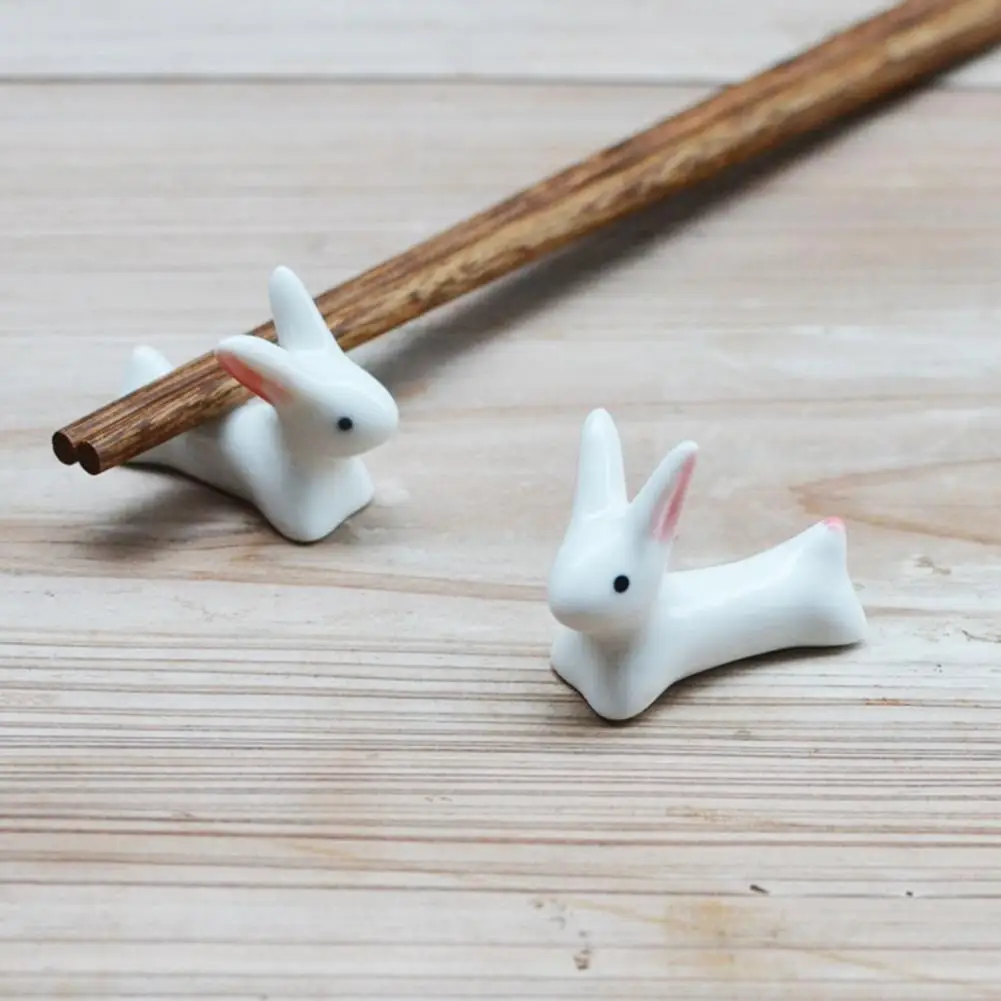 Ceramic Rabbit Incense Stick Rack Penholder Incense Burner Holder Chopstick Rest Table Decor For Kitchen Home Ornament