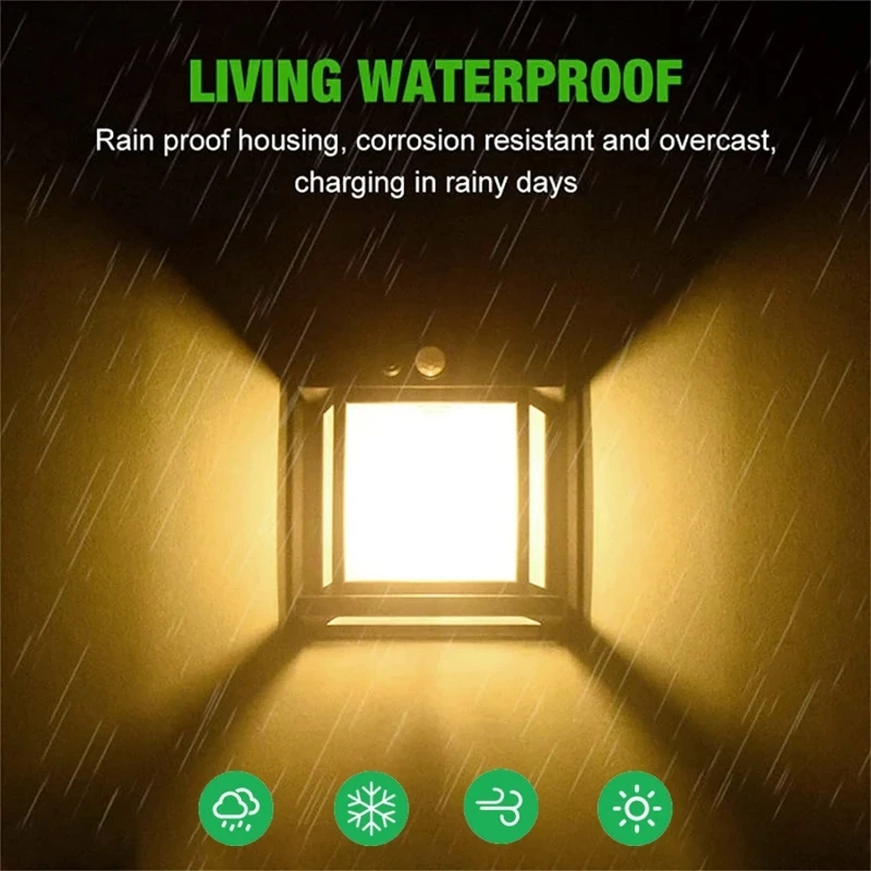 LED Solar Wall Tungsten Lamp Outdoor Waterproof Wireless Motion Sensor Security Light Lantern Night Lamp For Courtyard Garage