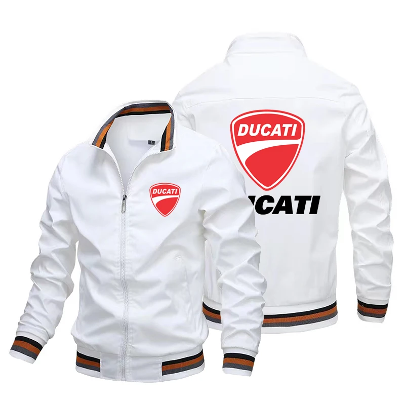 2023 Men's Ducati Jacket Vintage Fashion Motorcycle Jacket Men's Motorcycle  White Logo Jacket Outdoor Sports Fashion Casual Top - AliExpress