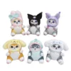 Wholesale 12pcs/lot 4inch Cute Animal Shrimp Shark Cat Stuffed Plush Toy Keyring Pendant Monster Doll Gifts for Children 1