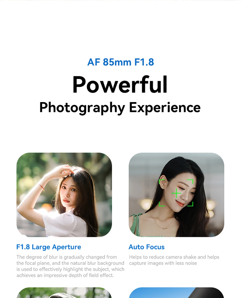 7artisans 85mm F1.8 Auto Focus STM Full Frame Large Aperture Prime Lens for Sony