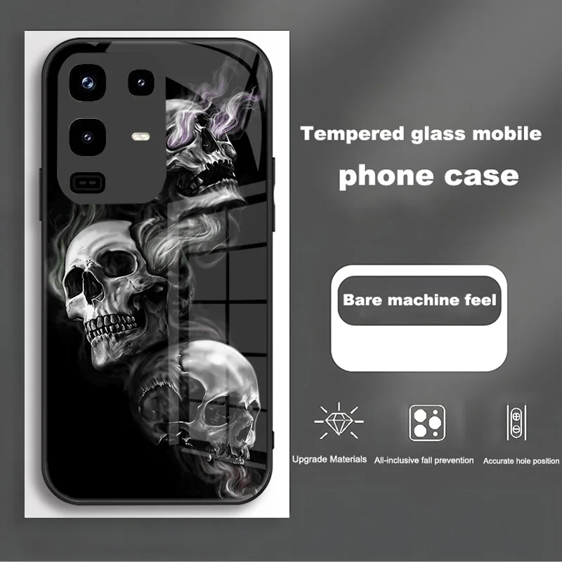 Premium Shockproof Phone Case with Tempered Glass Shell - Enhanced Protection and Style