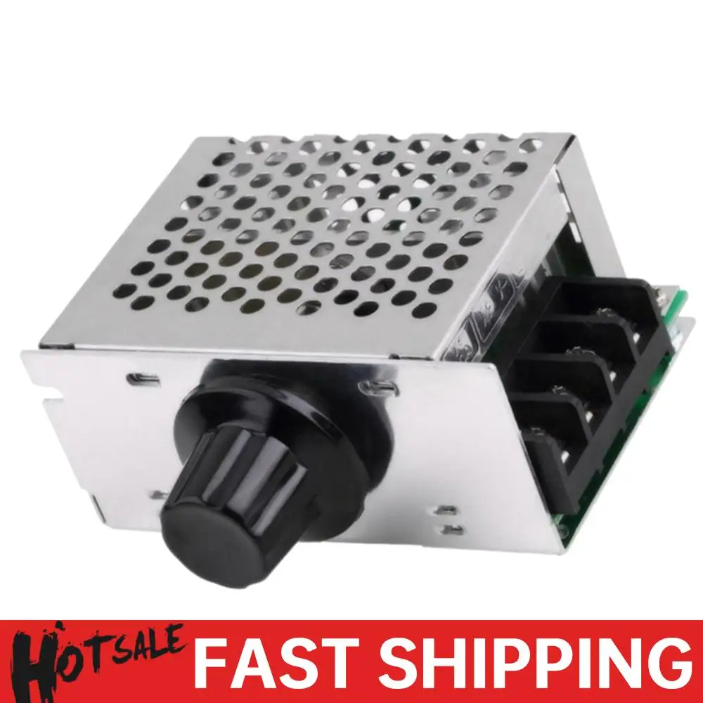4000W Thyristor Electronic Voltage Regulator Controller with Case AC 220V High Power Speed Controller