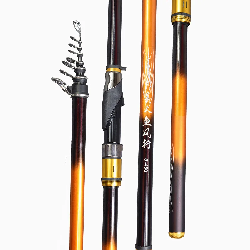 

Rock Fishing Rod,Long Throw Carbon Rod,UltraLight,UltraHard Fishing Rod, Large Guide Ring,Sliding Float,Sea Rock Rod, 3.6-4.5m