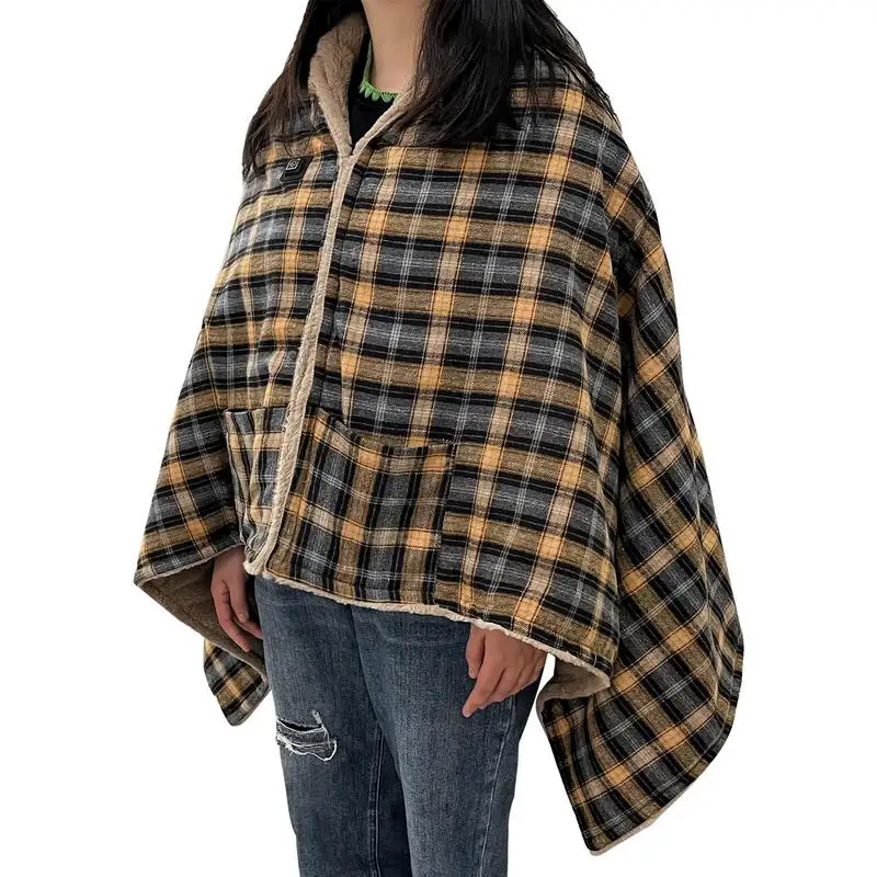 

Rechargeable Heated Blanket Portable USB Electric Blanket Shawl Adjustable Throw Blanket Winter Heated warming supplies