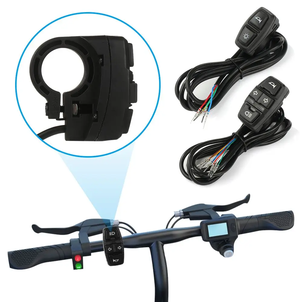 

Переключатель для электрического велосипеда, скутера, DK226, лампа для электровелосипеда и звуковой сигнал DK336 для мотоцикла, кнопка управления поворотом
