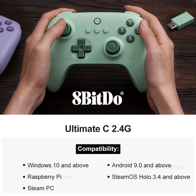 8BitDo - Ultimate C Wireless 2.4G Gaming Controller for PC, Windows 10, 11, Steam PC, Raspberry Pi, Android 2