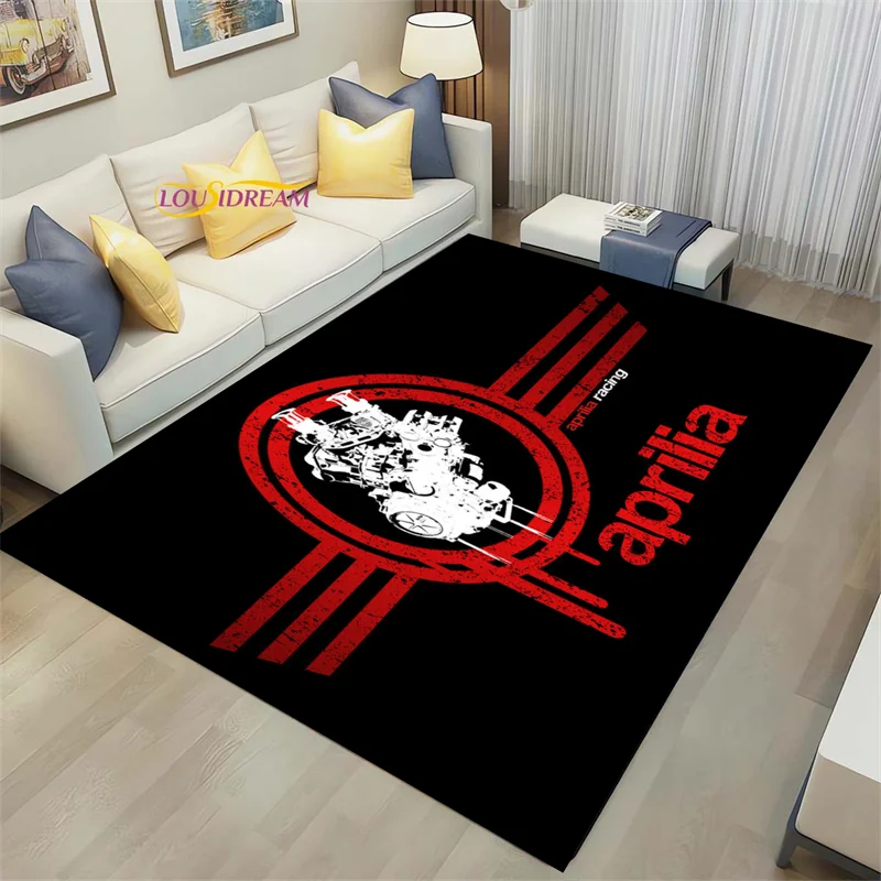 

Motorcycle Logo Carpet Aprilia 3D Printing Bedroom Decor Carpets for Living Room Area Rug Kids Play Mats Birthday Gift