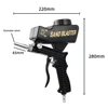 Adjustable Sandblasting Gun 90 Psi Portable Sand Blaster Paint Spray Machine Gravity Pneumatic Small Handheld Blasting Gun Set 2