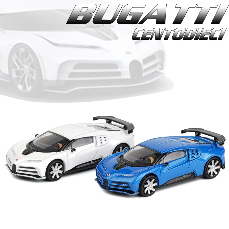 1/64 Bugatti Divo Chiron EB110 Centodieci La Voiture Noire Toy Car JKM Miniature Model Free Wheels Diecast Alloy Collection Gift 6