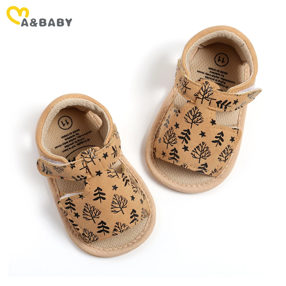 ma&baby 0-18M Newborn Baby Boy Girl Sandals PU Leather Non-slip Summer Toddler Infant Casual Shoes 1