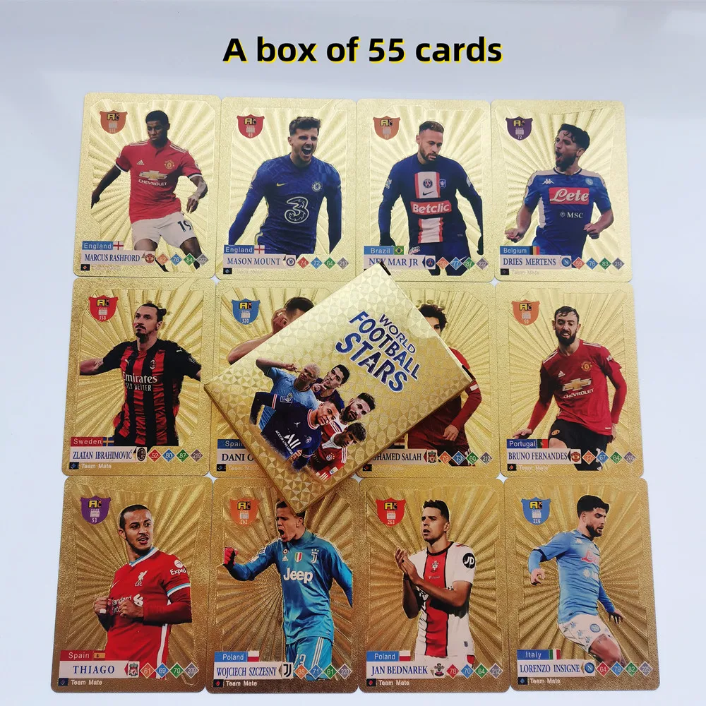 Boîte à cartes Football Star pour enfants, collection footballeur, fan  limité, cadeau, livraison directe, vente en gros, 2023 - AliExpress