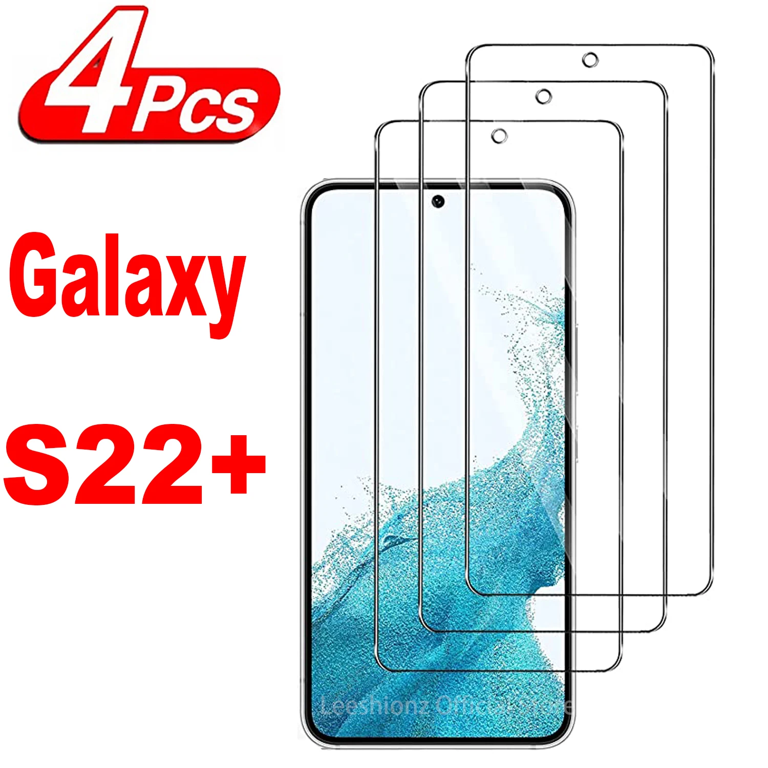 

1/4Pcs Screen Protector Glass For Samsung Galaxy S22+ Plus 5G Fingerprint Unlocking Tempered Glass Film