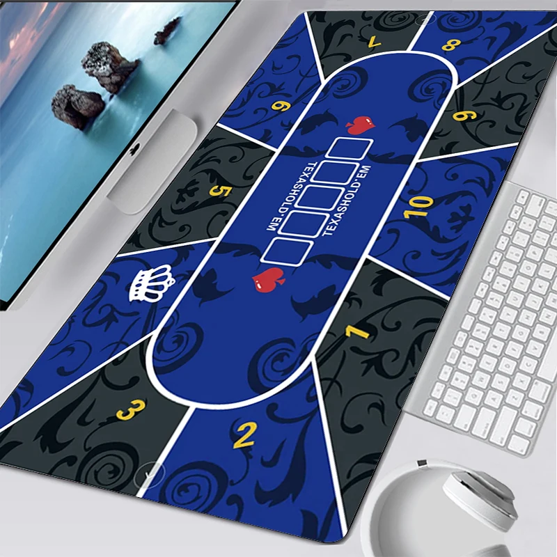 Texas Hold'Em Table Pad Portatile In Schiuma Di Gomma Poker Table Mouse Pad Tastiera Office Gaming Table Pad Giocatori Di Gioco Layout Di Gioco