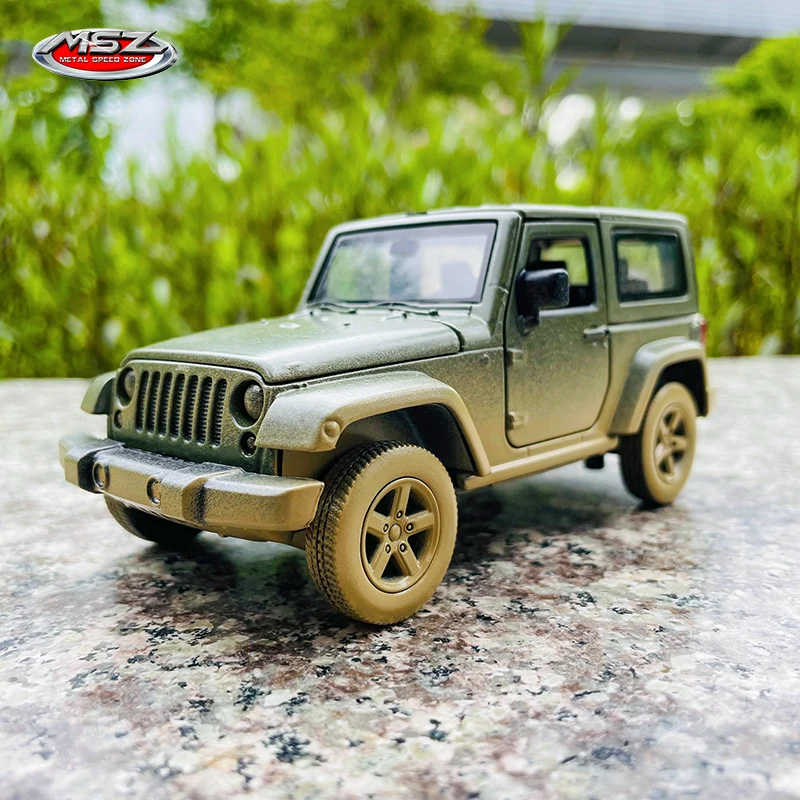 MSZ 1:32 jeep wrangler Muddy Edition Car Model Kids Toy Car Die Casting with Sound and Light Pull Back Function Boy Car Gift 1 32 jeeps wrangler rubicon alloy car model diecast metal off road vehicle high simulation sound light kid elite gift motorcycle