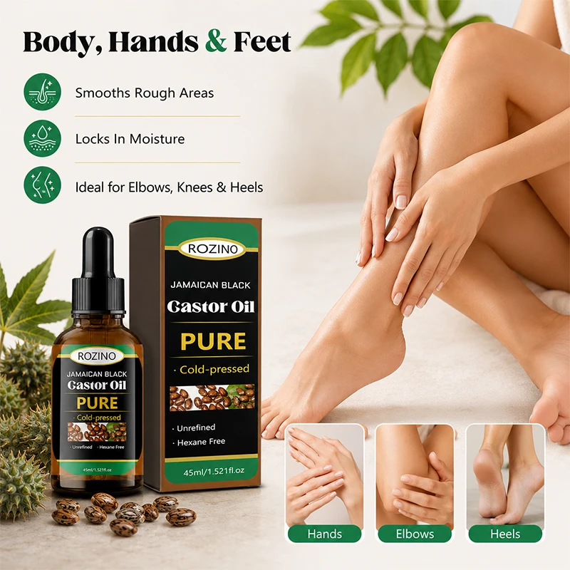 Pure Castor Oil: Natural Cold-Pressed Unrefined Oil