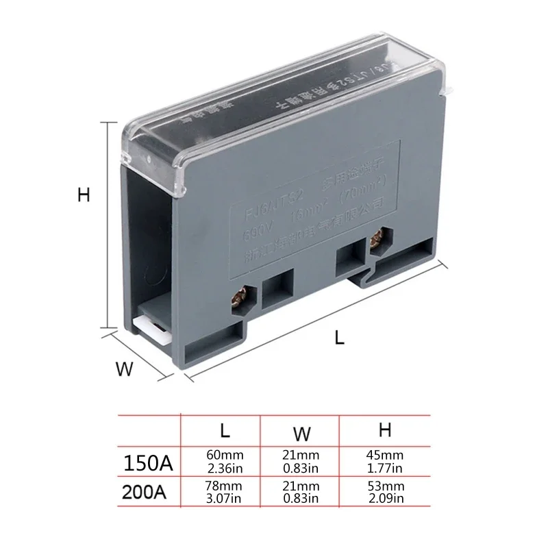 Switch Box Electric Distribution Box Universal Electric Wire Connector Din Distribution Box Multiple out Terminal Block Junction Box Mount