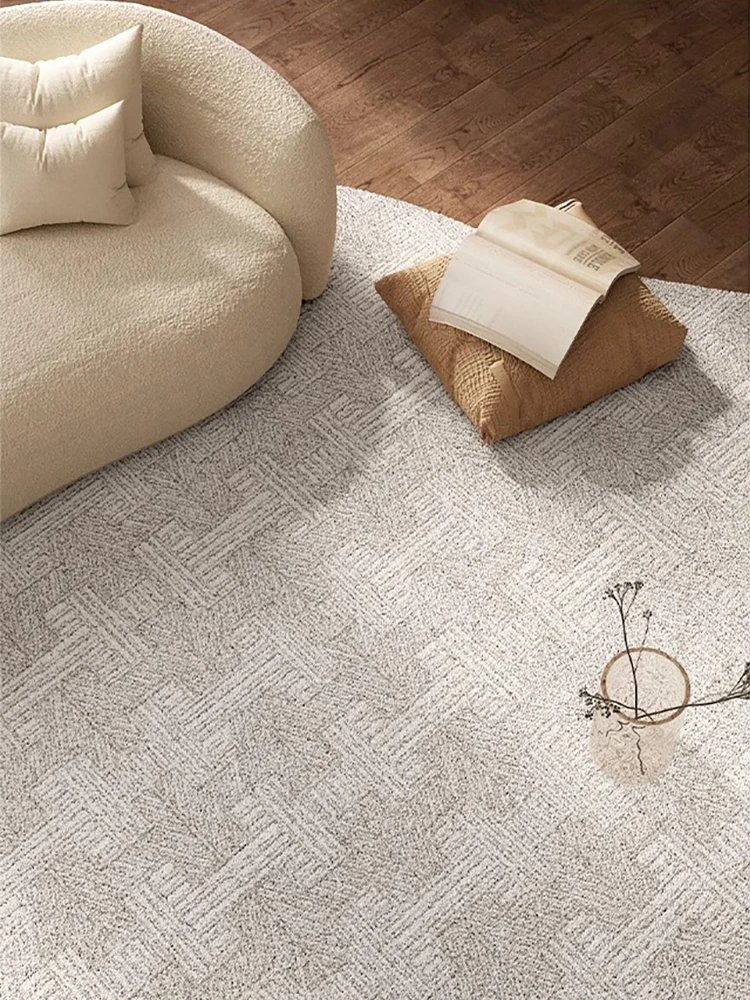 Minimalist Irregular Striped Carpet Comfortable Soft Bedroom Rugs Large Area Living Room Decorative Carpets Cloud Artistic Rug 5