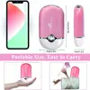 USB Rechargeable Portable Mini Fan Cooling Fan Bladeless Handheld Eyelash dryer Mini Handheld Fan Air Conditioning Blower 3