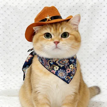 Cowboy Pet Hat Set 1
