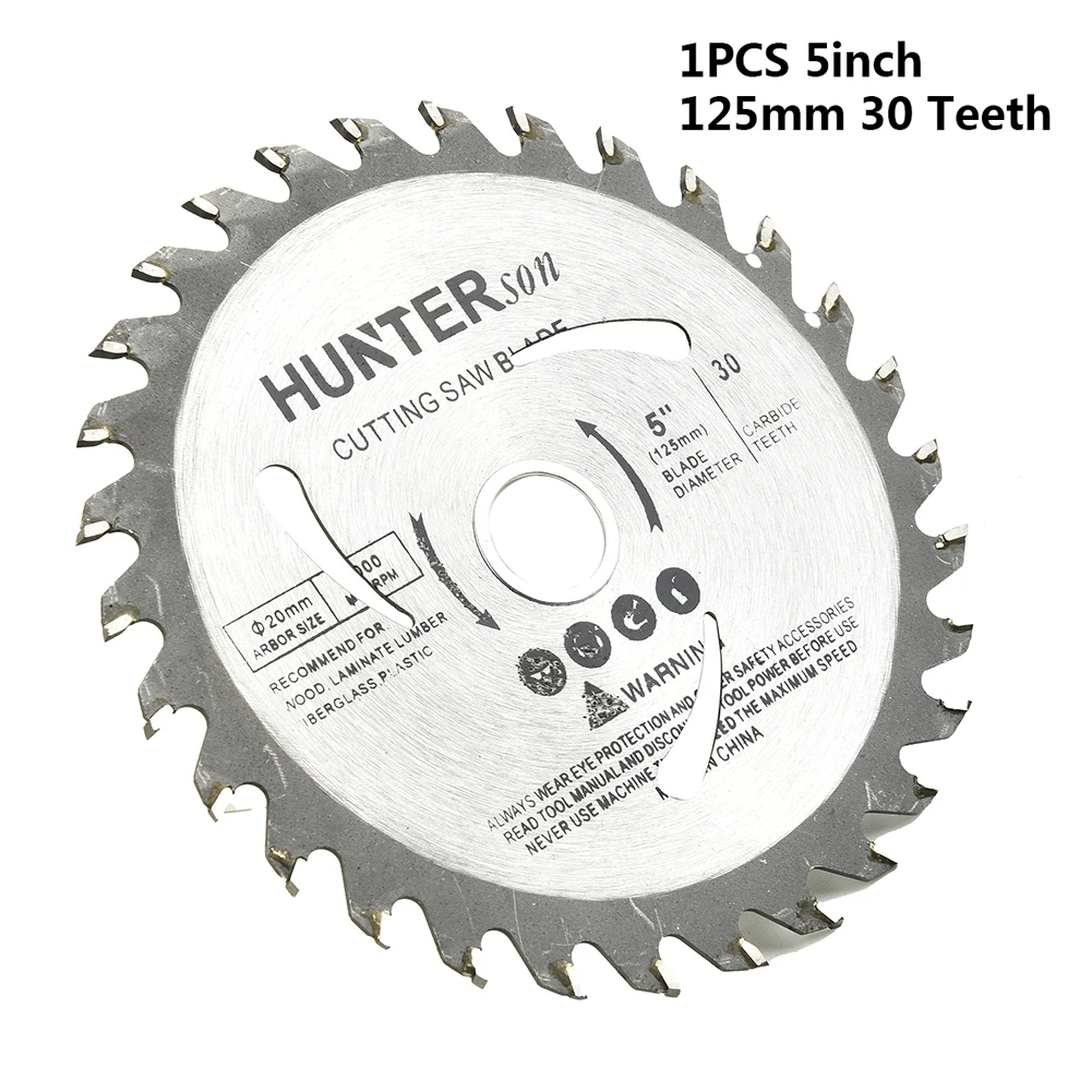 

High Quality Saw Blade Saw blade Replacement Part Replace Accessory Equipment Wood Woodworking 125mm 20mm Bore