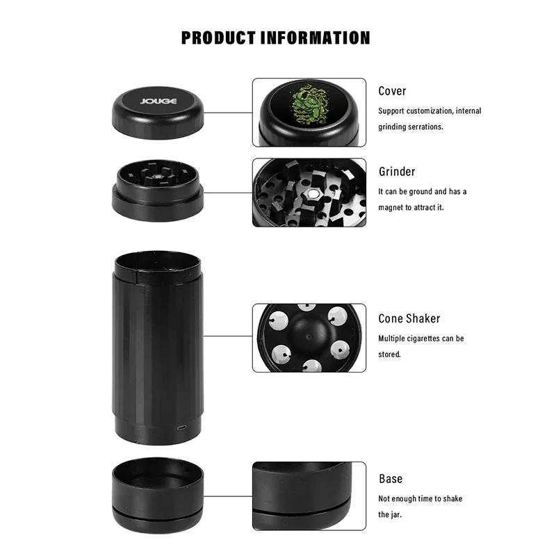 MERCURY 2 in 1 Electric Tobacco Filling Grinder High Power Dry Herb Grass Automatic Rolling Fill Machine Smoking Accessories 3