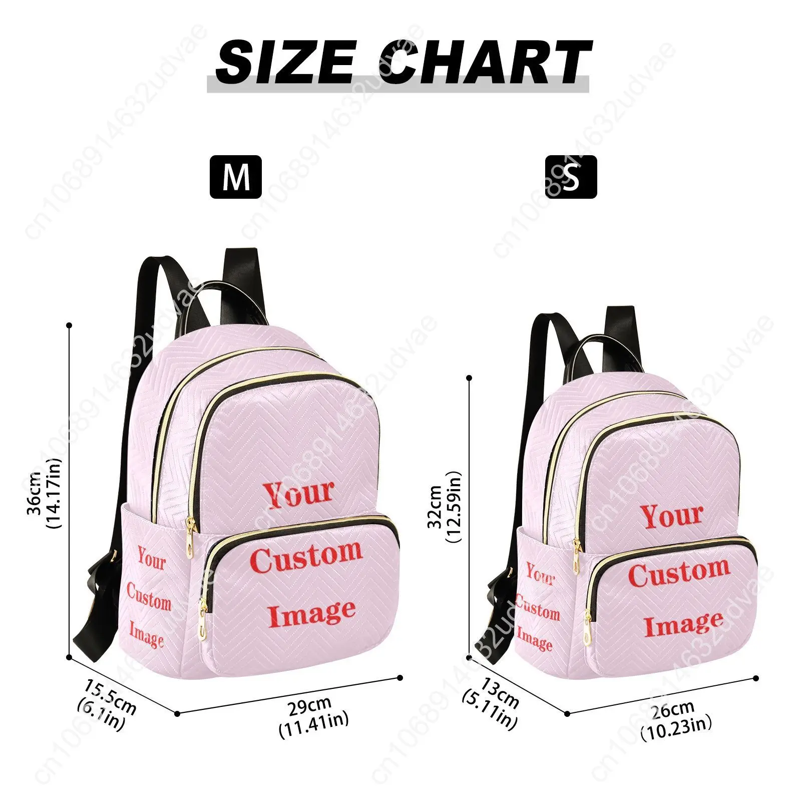 Backpack For Women 2023 New Customizing Images Casual Elegant Polyester Fashion Multi-pocket Lager Zipper Travel Shoulder Bags