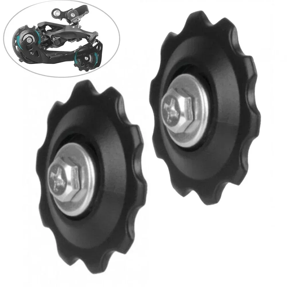 2/4pcs 10T MTB Bikes Rear Derailleur Guide Pulley Roller Idler Bearing Parts Bike Derailleurs Rear Derailleur Rear Derailleur Pulley