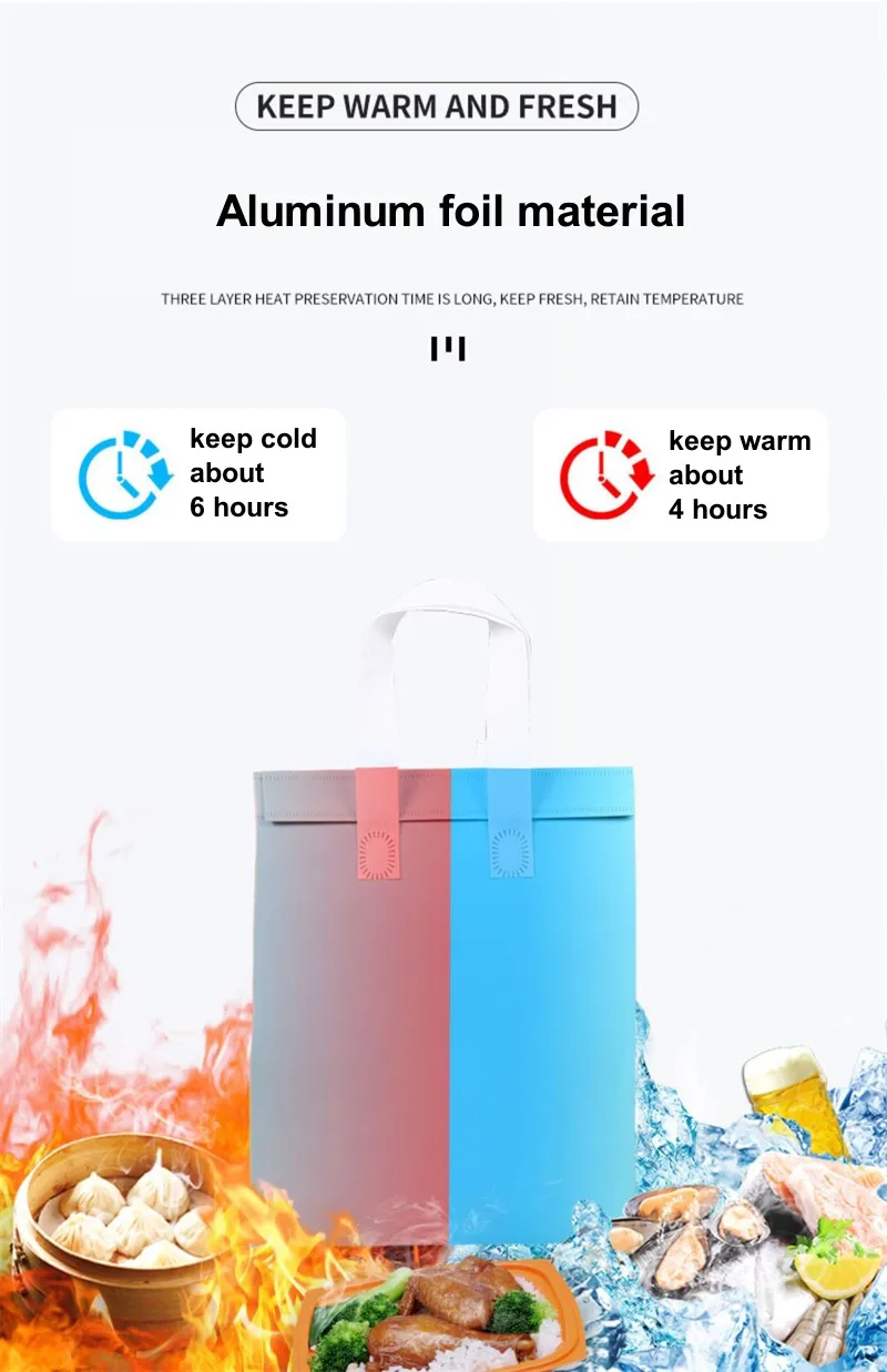 10pcs Non-Woven Insulated Tote Bags – Portable Reusable Fabric Pouches for Food, Cake, ... - SKU NITB01742 - UGI Packaging