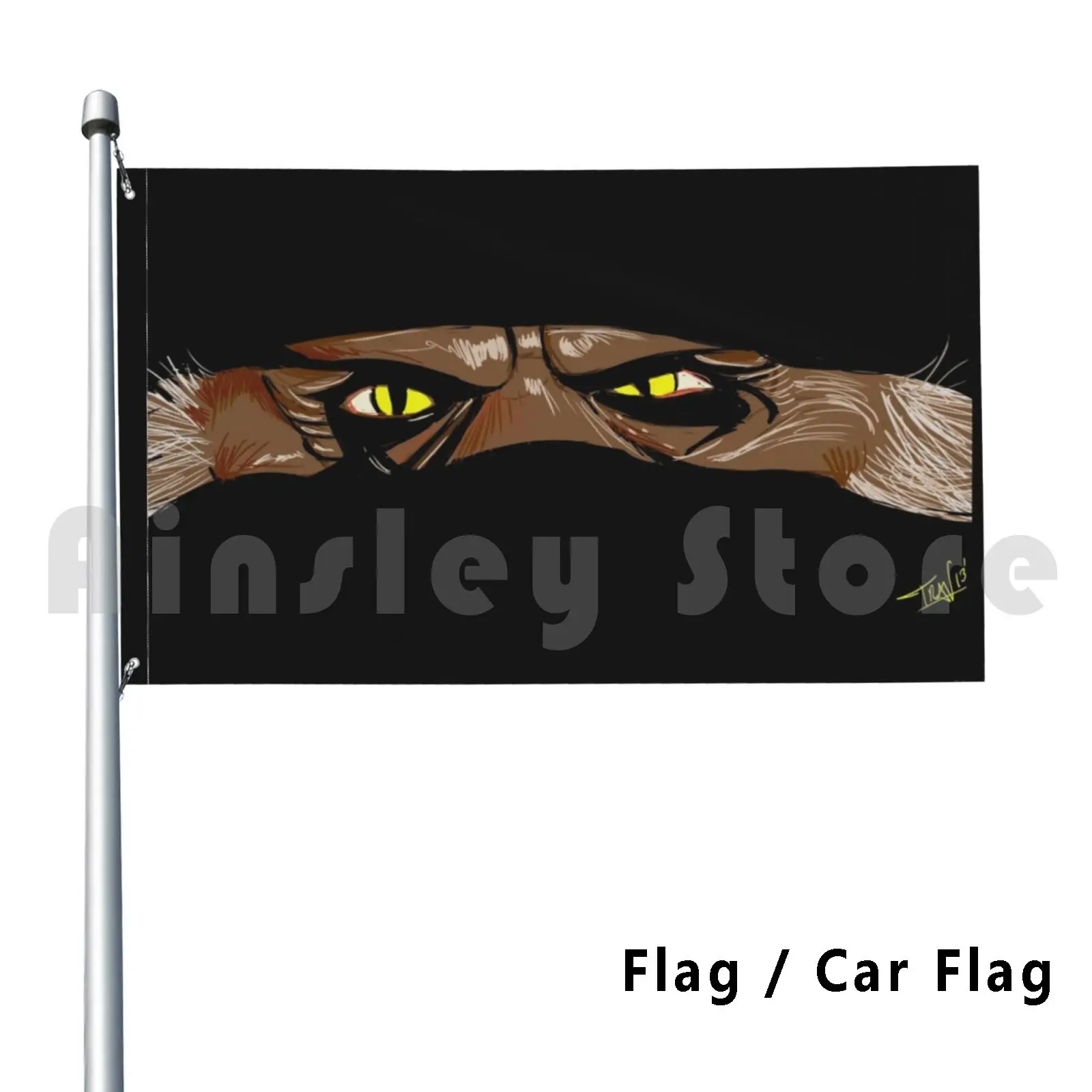 The Crate Outdoor Decor Flag Car Flag Creepshow Stephen King George Romero The Crate Tom Savini Creature Horror