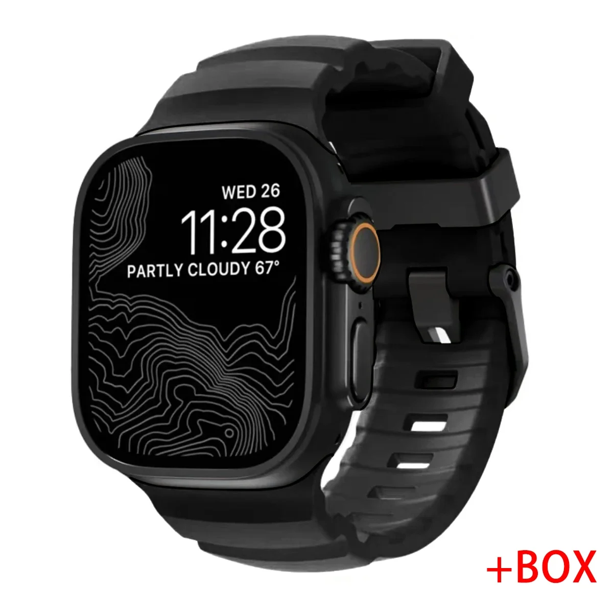 ตัวเลือกสินค้า สายรัดข้อมือซิลิโคนสปอร์ต สำหรับ Apple Watch ทุกรุ่น