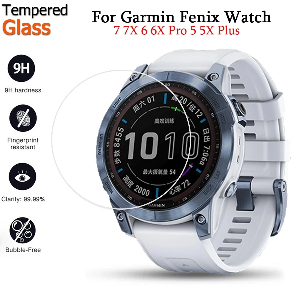 

3PCS 9H Premium Tempered Glass For Garmin Fenix 7 7S 7X 6 6S 6X Pro 5S 5 Plus SmartWatch Anti-scratch Screen Protector HD Film