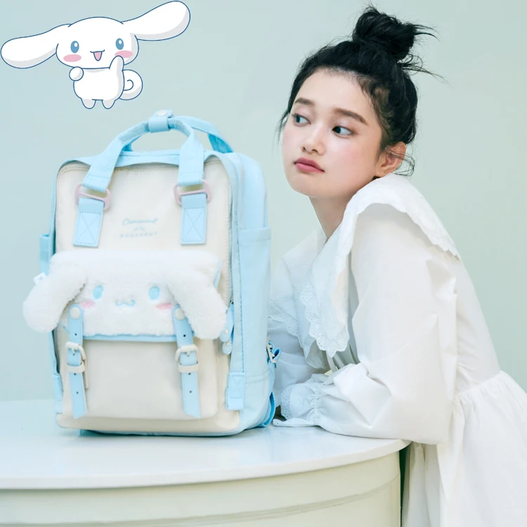 

Sanrios Cinnamoroll kawaii аниме водонепроницаемый нейлоновый рюкзак женская школьная сумка для компьютера дорожная сумка-мессенджер подарки