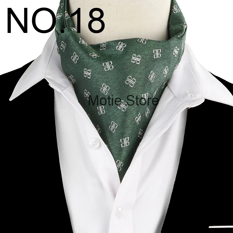 Heißer Verkauf Herren Krawatte Schal Vintage Jacquard Paisley Cashew Britischen Gentleman Luxus Schal Fit Hochzeit Party Business Zubehör – Detail 19
