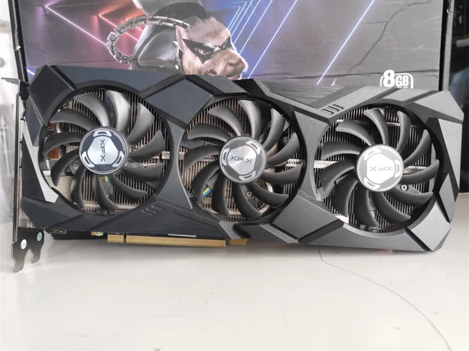 Xfx rx 590 580 8ギガバイトGDDR5グラフィックスカードgpu radeon amd