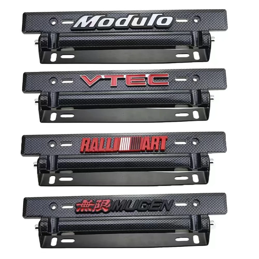 Universal Adjustable License Plate Bracket 3d Emblem Car License Plate