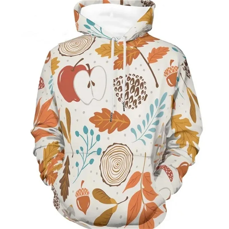 

Autumn Leaves Patterns 3D Graphic Hoodies For Men And Women Clothing Hoodie Sweatshirt Casual Trendy Unisex High Quality Hooded