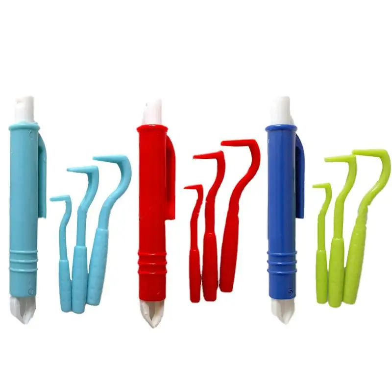 

4Pcs Dog Tick Remover Kit Easy Use Flea Remover Hook Tweezer For Dogs Tick Clamp Pets Mites Twist Hook Flea Remover Accessories