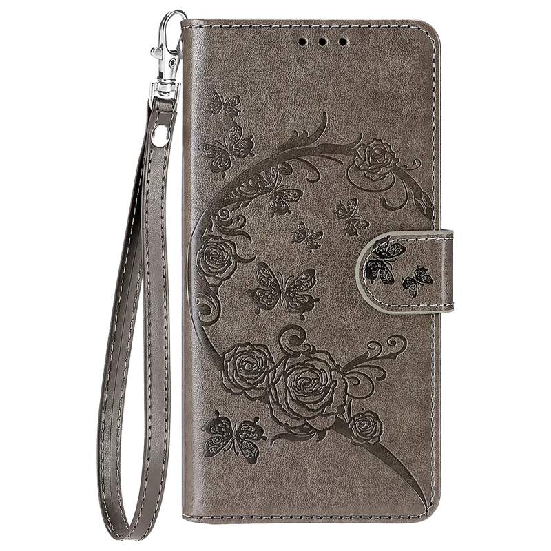 Leather Flip Wallet Phone Case with Magnetic Closure - Magic 6 Series