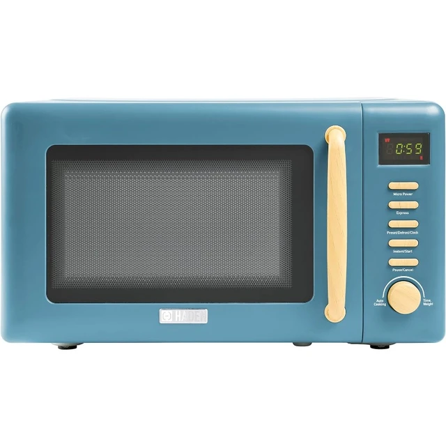 Haden Dorchester Stone Blue Compact Microwave