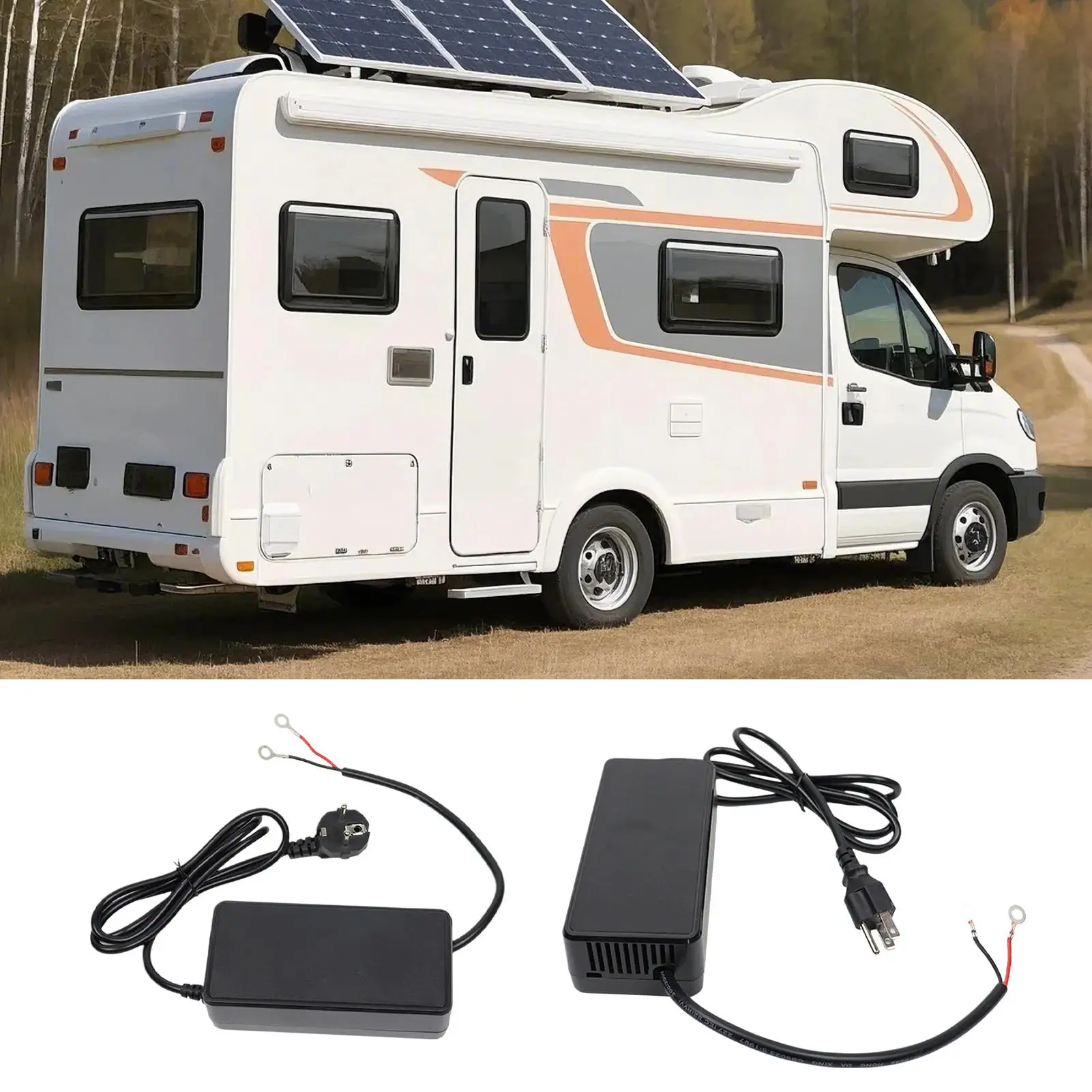 12볼트 컨버터 110/220V에서 12V AC-DC 히터 액세서리 주차용 에어 히터 충전기 자동차 트럭 SUV 픽업용 충전 포트