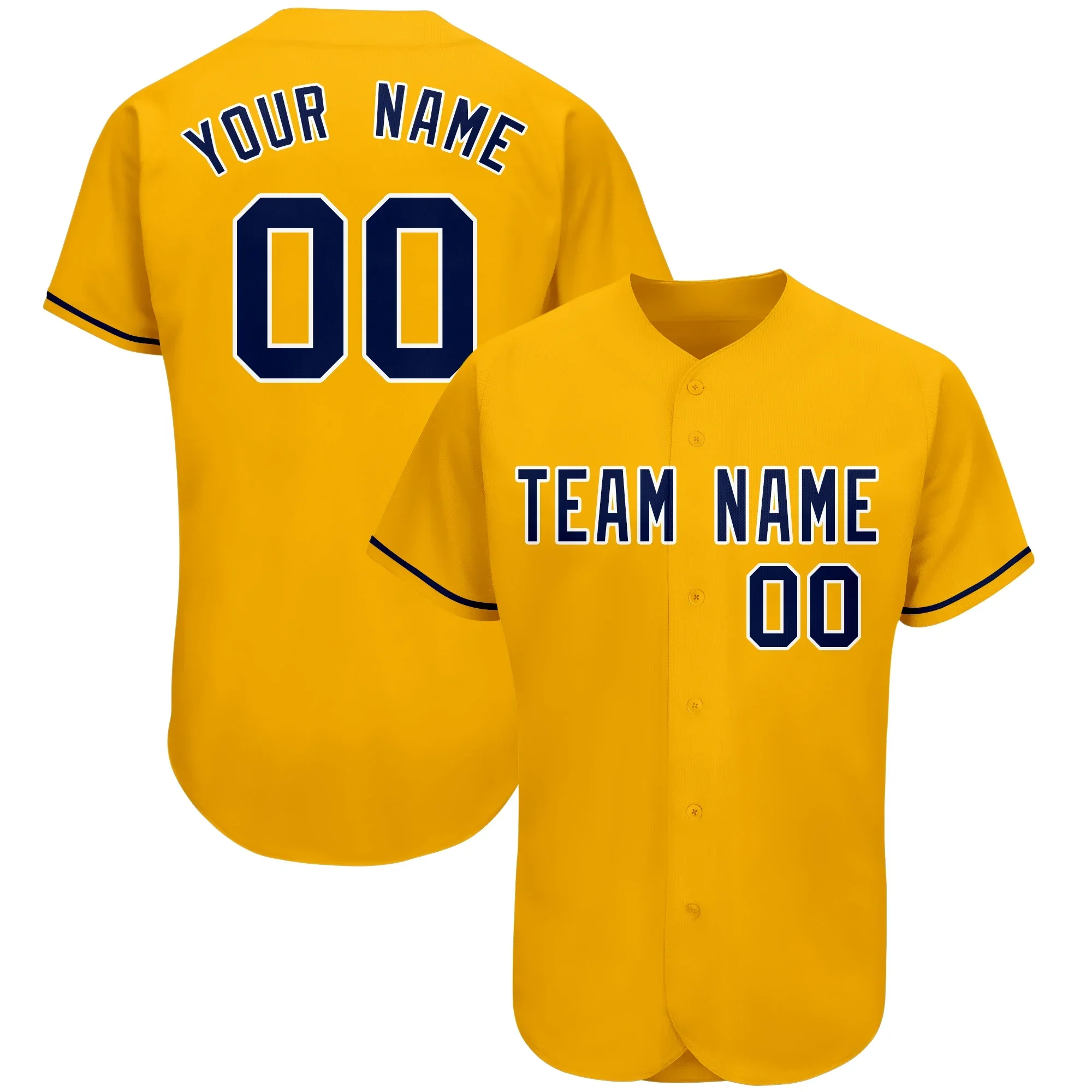 thumbnail image 1 of Camiseta de béisbol bordada personalizada barata para hombres/mujeres/jóvenes, diseño de camisetas de juego de softbol con cuello en V y nombre y número del equipo, 1 of 5