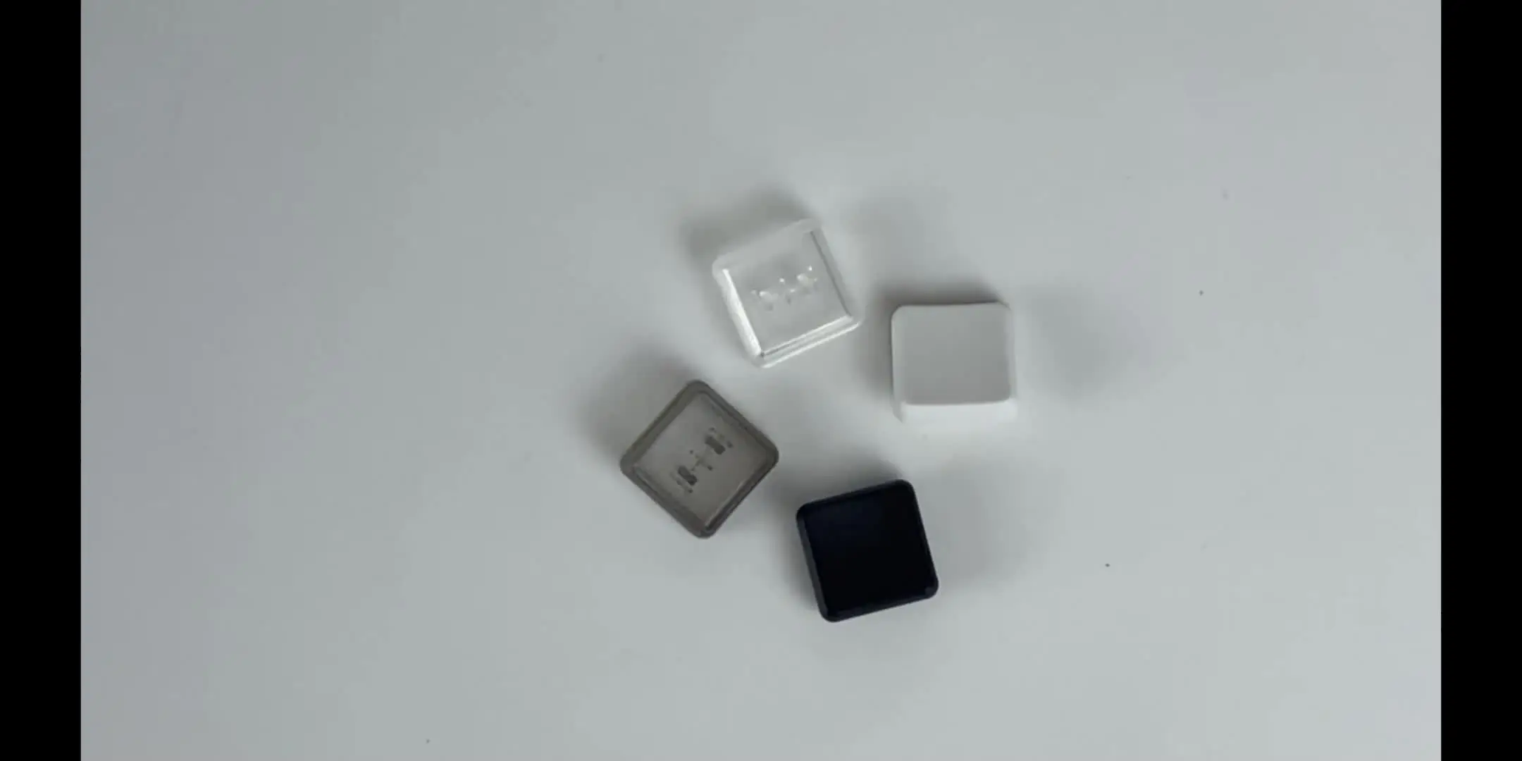 Chocfox WOB Translucent Keycaps - Low Profile Tastenkappen Für Kailh Chocolate Switches