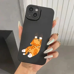 Orange Cat Handstand Phone Case - Stylish Protective Cover with Unique Design - S24 FE (SC02 - HE - P4618)