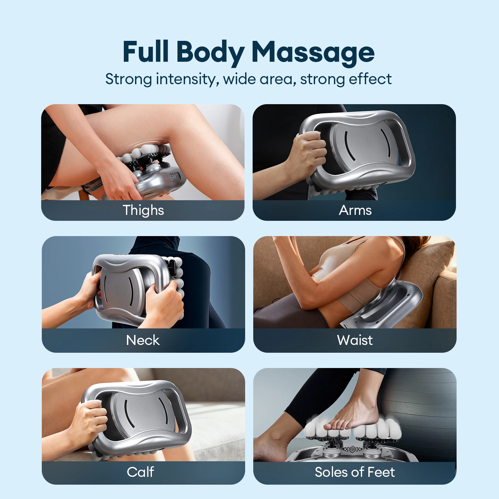 48-Heads Fascia Gun High-Frequency Vibration Body Massage Gun Back Waist Massager Neck Shoulder Massager Muscle masajeador