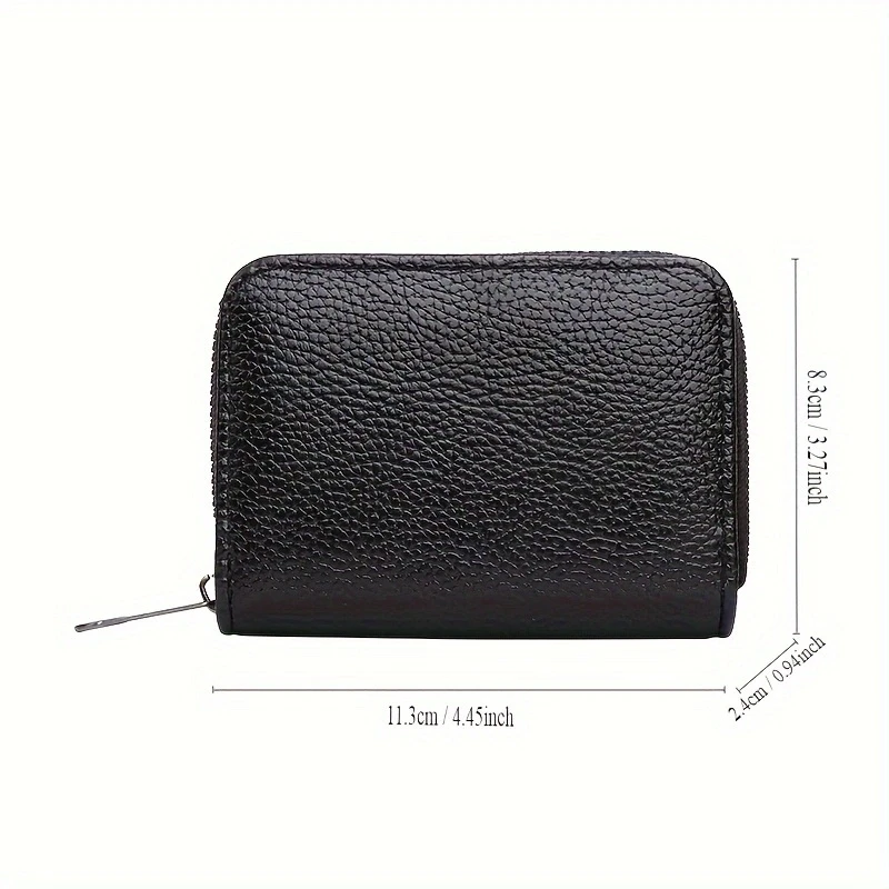 Men's Anti-Theft Luxury Card Holder with High-Capacity Degaussing Technology