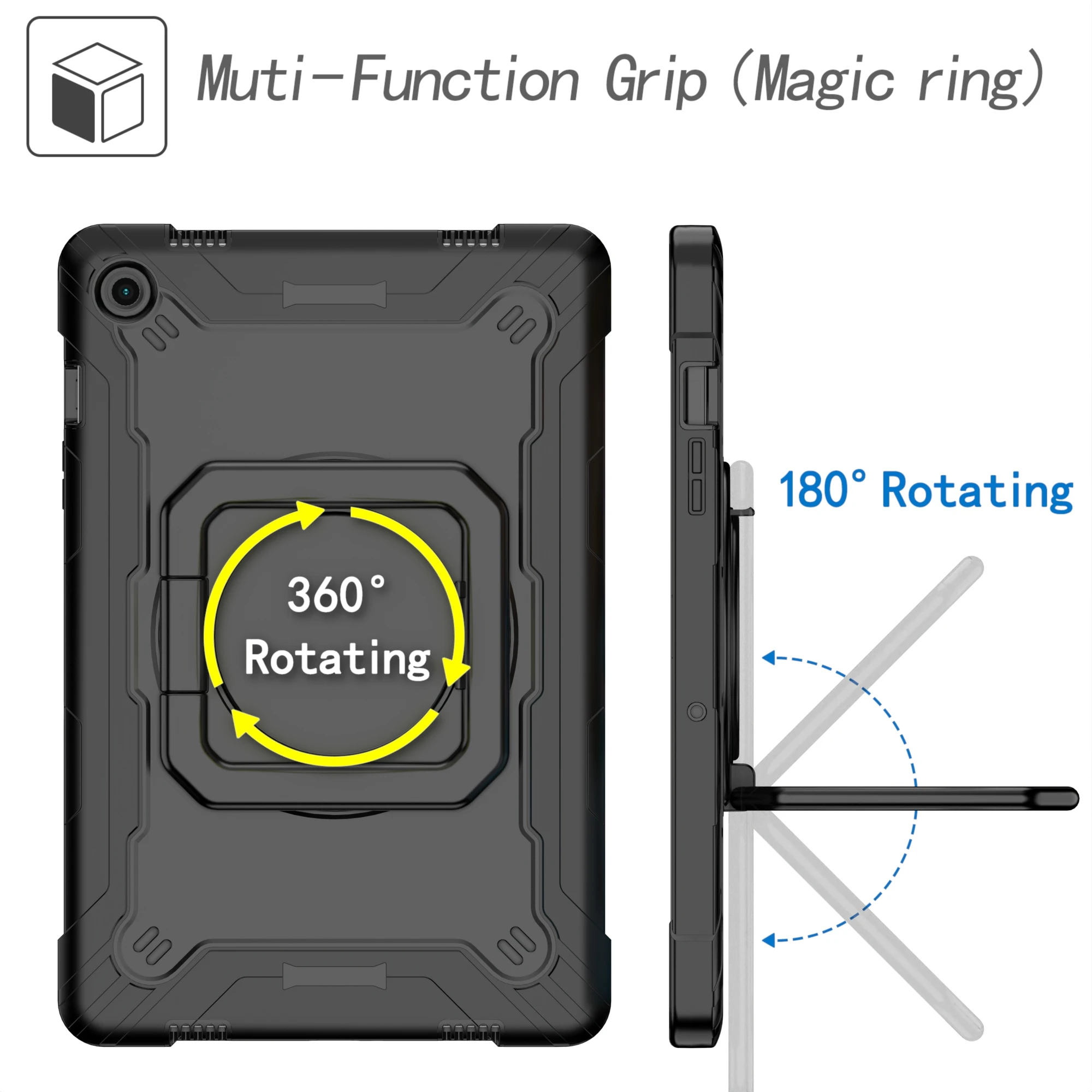 Kids Tablet Case with 360° Rotating Stand and Protective Shell