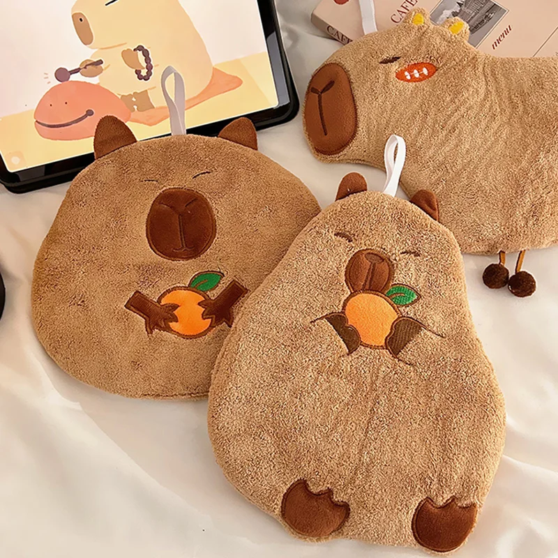 Hand Towel Kitchen Towel Capybara Wet Wipes Absorbent Dishcloth